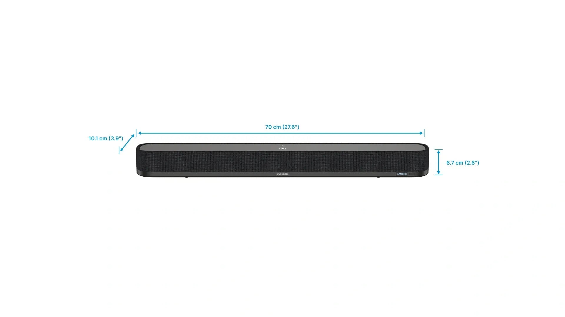 Sennheiser ambeo mini | 7. 1. 4 3d dolby atmos in dts:x | 250w rms hdmi earc wi-fi bluetooth | soundbar 5 Sennheiser ambeo soundbar mini mere 70 cm kompaktna zasnova