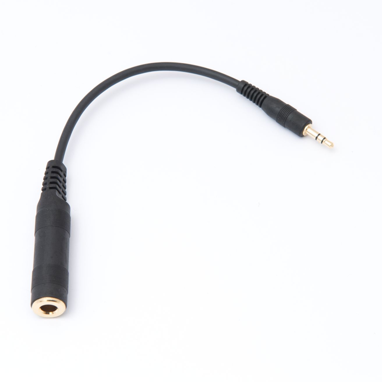 Adaptador com conector de 6,3 mm / plugue de 3,5 mm banhado a ouro