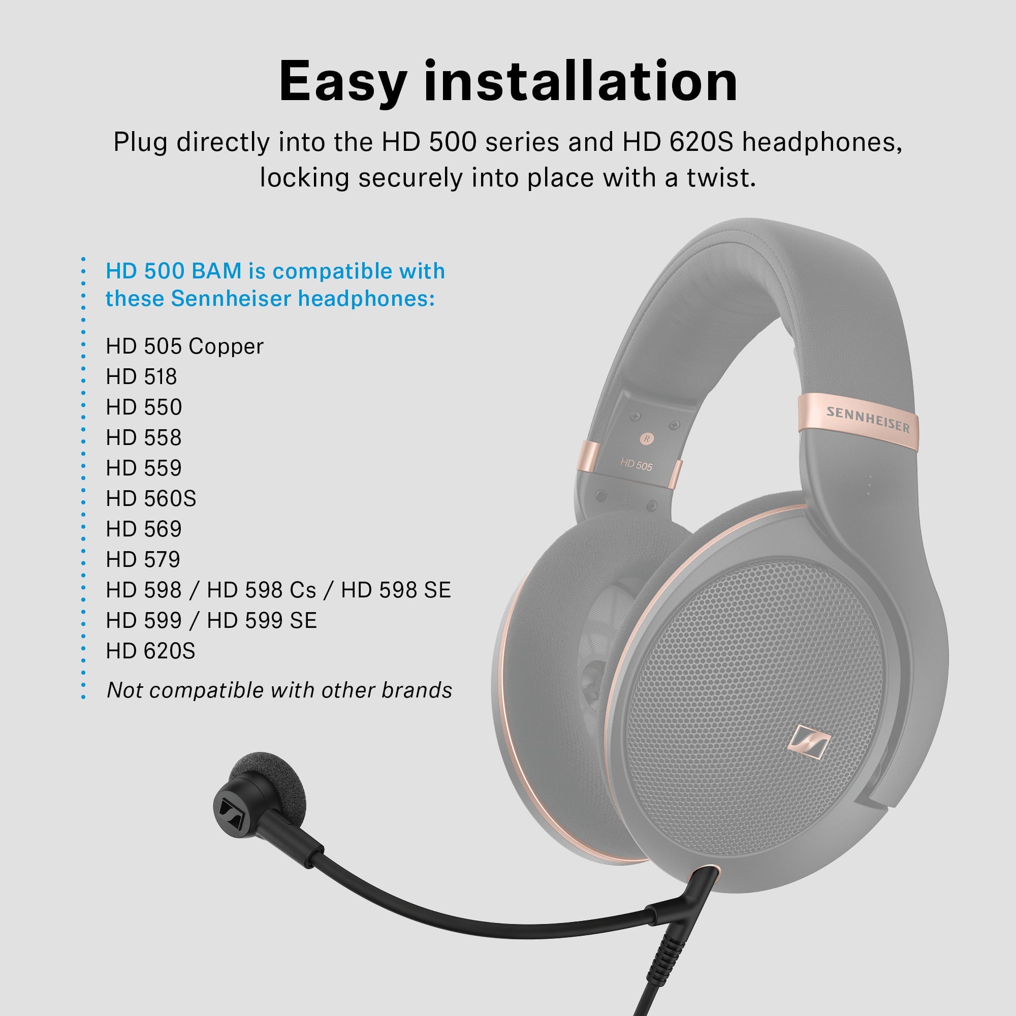 Conjunto de microfone com braço articulado HD 599 SE