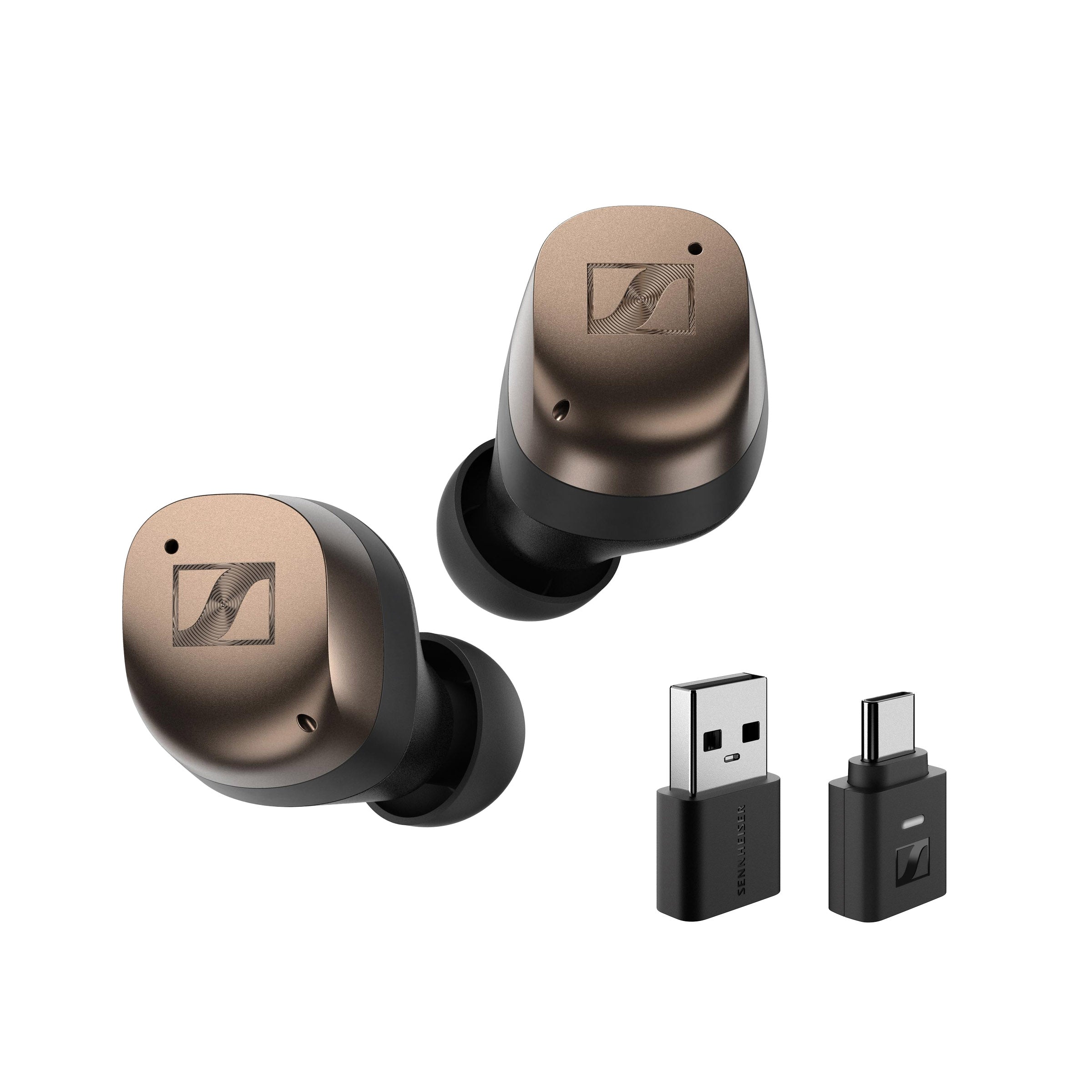 Conjunto de mesa MOMENTUM True Wireless 4 e BTD 700 em cobre preto