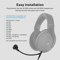 HD 560 S with Boom Arm Micrphone