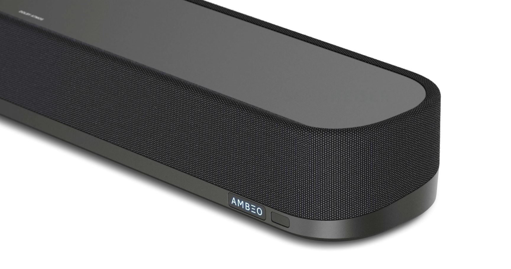 Sennheiser ambeo mini | 7. 1. 4 3d dolby atmos in dts:x | 250w rms hdmi earc wi-fi bluetooth | soundbar 2 Sennheiser ambeo mini sprednji detajl z ambeo oznako